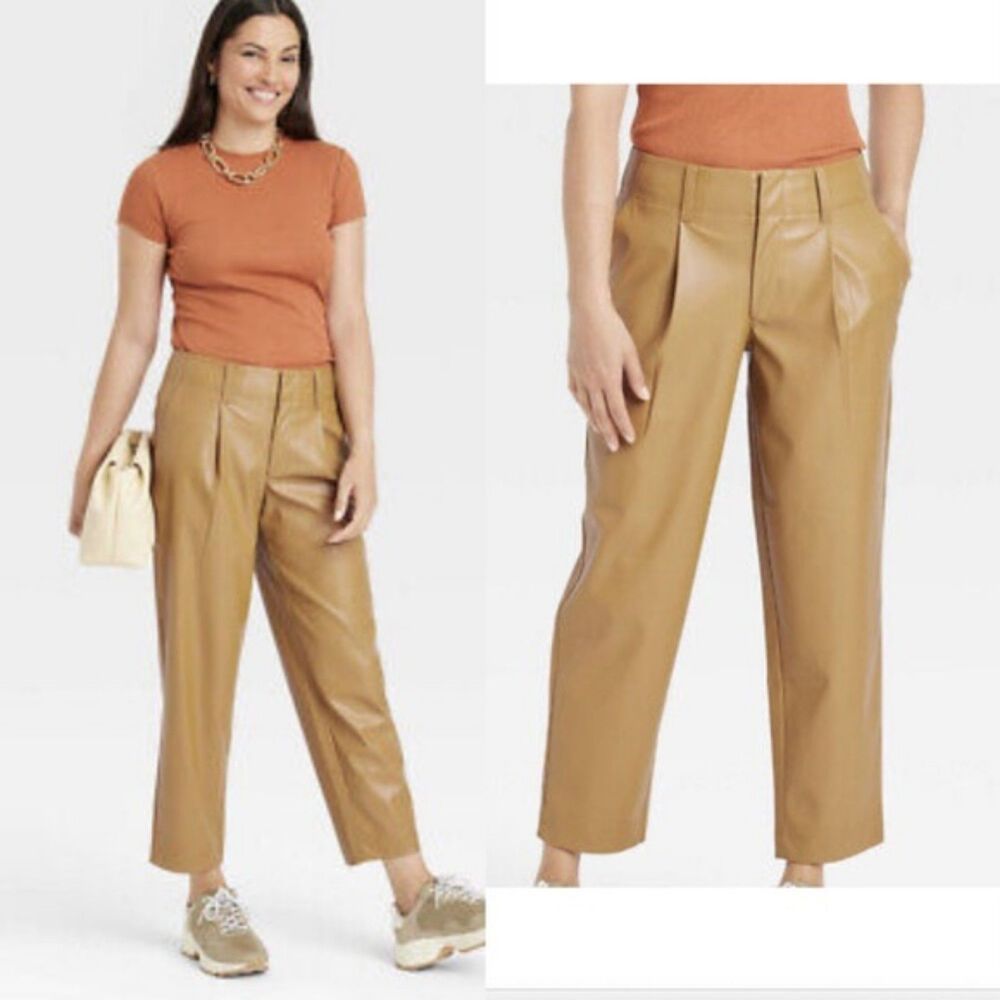 a. new day Faux Leather Pants